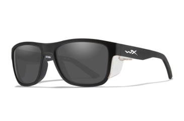 Image of Wiley X WX OVATION Sunglasses, Smoke Grey Lens/ Matte Black Frame, AC6OVN01