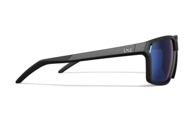 Image of Wiley X WX Sierra Sunglasses, Matte Black Frame, Sierra Captivate Pol Blue Mirror Lens, AC6SRA09