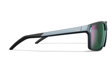 Image of Wiley X WX Sierra Sunglasses, Matte Graphite Frame, Sierra Captivate Pol Green Mirror Lens, AC6SRA07