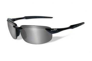 Image of Wiley X WX Tobi Progressive Prescription Sunglasses, Gloss Black Frame, ACTOB04FPR