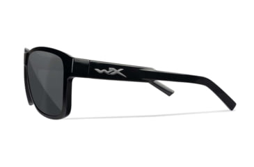 Image of Wiley X WX Trek Sunglasses, Matte Black Frame, Captivate Polarized Grey Lens, AC6TRK18