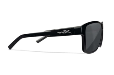 Image of Wiley X WX Trek Sunglasses, Matte Black Frame, Captivate Polarized Grey Lens, AC6TRK18