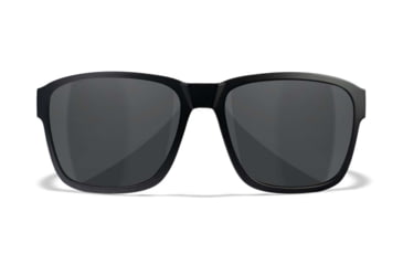 Image of Wiley X WX Trek Sunglasses, Matte Black Frame, Captivate Polarized Grey Lens, Medium/Large, AC6TRK02