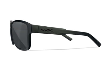 Image of Wiley X WX Trek Sunglasses, Matte Black Frame, Captivate Polarized Grey Lens, Medium/Large, AC6TRK02
