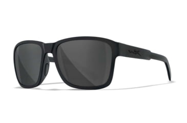 Image of Wiley X WX Trek Sunglasses, Matte Black Frame, Smoke Grey Lens, Medium/Large, AC6TRK02