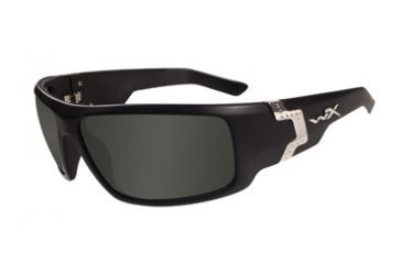 Image of Wiley X Xcess Racing Sunglasses - Gloss Black Frame, Gray lens SSXCE01