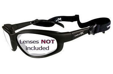 Image of Wiley X XL-1 Tactical Sun Glasses Matte Black Frame w/ Strap Only XLF