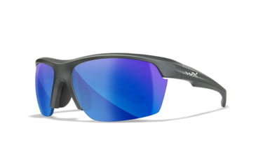 Image of Wiley X YF Swift Sunglasses, Graphite Frame, Blue Mirror Lens, YFSWF09