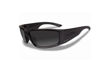 Image of Wiley X Zak Black OPS Tactical Sunglasses - Smoke Grey Lens / Matte Black Frame ACZAK08