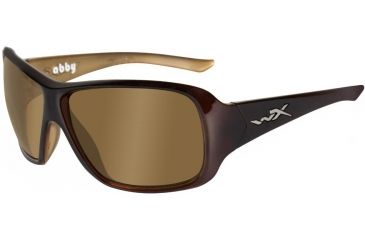 Image of Wiley X WX Abby SSABB Bifocal Rx Sunglasses - Espresso Brown Frame SSABB01BF