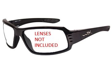 Image of Wiley X Flair Sunglasses - Gloss Black, Frame Only ACFLA01F