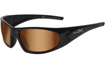 Image of Wiley X WX Zen ACZEN RX Single Vision Sunglasses - Gloss Black Frame ACZEN01RX