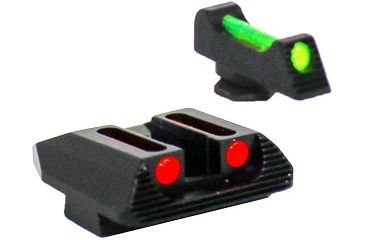 Image of Williams Gun Sight Self Defense Pistol Sights, Glock 20, 21, 29, 30, 31, 32, 36, 41, Green/Red, 71032