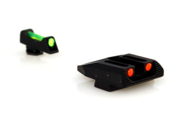 Image of Williams Gun Sight Self Defense Pistol Sights For Glock 17, 19, 22, 23, 24, 26, 27, 33, 34, 35, 37, 38, 39, Green/Red, 56359