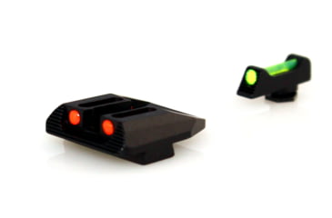 Image of Williams Gun Sight Self Defense Pistol Sights, Glock 17, 19, 22, 23, 24, 26, 27, 33, 34, 35, 37, 38, 39, Green/Red, 56359