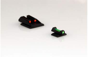 Image of Williams Gun Sight Self Defense Pistol Sights, Ruger LC9 &amp; LC380, Green/Red, 47499