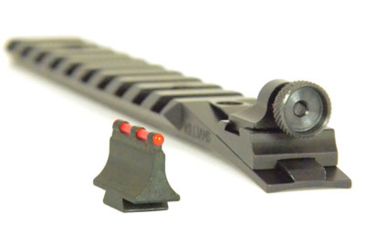 Image of Williams Gun Sight Ace In The Hole w/Fiber Optic Front Sight, Ruger 10/22, Black/Red, 70974