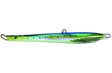 Image of Williamson Abyss Speed Jig, 7/0 Assist Hook, Sinking, Blue/Yellow, 2oz, 5in, ASJ60BLY
