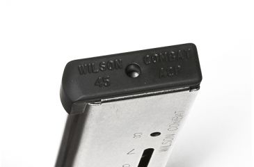 Image of Wilson Combat 1911 Elite Tactical Magazine, .45 ACP HD, +P, Full-Size, 8 Round, Lo-Profile Steel Base Pad, Stainless 500C-HD