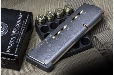 Image of Wilson Combat 1911 Elite Tactical Magazine, .45 ACP HD, +P, Full-Size, 8 Round, Lo-Profile Steel Base Pad, Stainless 500C-HD