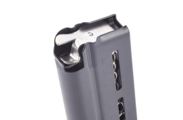 Image of Wilson Combat 1911 Elite Tactical Pistol Magazine, 9mm, Compact, 8-Round, Flush Fit Steel Base Pad, Blk Fluoropolymer 500-9C8B
