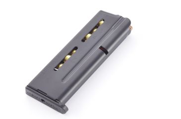 Image of Wilson Combat 1911 Elite Tactical Pistol Magazine, 9mm, Compact, 8-Round, Flush Fit Steel Base Pad, Blk Fluoropolymer 500-9C8B