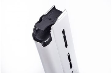 Image of Wilson Combat 1911 Magazine, 10mm, Full-Size, 9 Round, Standard Base Pad, Silver 47NX