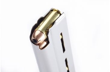 Image of Wilson Combat 1911 Magazine, 10mm, Full-Size, 9 Round, Standard Base Pad, Silver 47NX