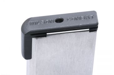 Image of Wilson Combat 1911 Magazine, .45 ACP, Compact, 8 Round, Lo-Profile OM Steel Base Pad, Silver 47DOX