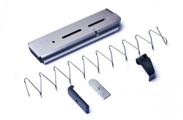 Image of Wilson Combat 1911 Magazine, .45 ACP, Full-Size, 8 Round, Lo-Profile Steel Base Pad, Silver 47DC