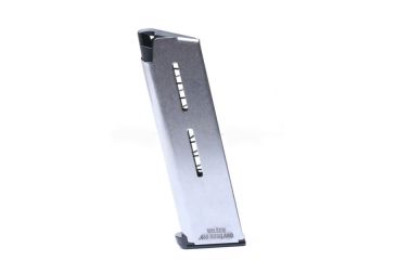 Image of Wilson Combat 1911 Magazine, .460 Roland, Full-Size, 7 Round, Lo-Profile Steel Base Pad, Silver 47RR