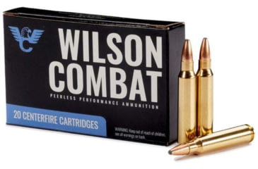 Image of Wilson Combat .223 Remington 55 Grain Soft Point Brass Rifle Ammo, 20 Rounds, A223-55-SP