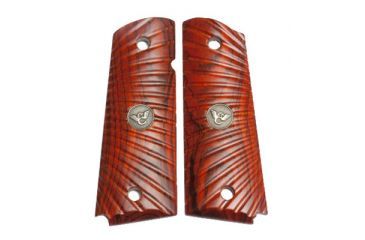 Image of Wilson Combat 351MFS Side Panel Grips Full Size Starburst Cocobolo