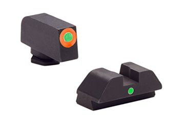 Image of Wilson Combat AmeriGlo Snag Free Front Sight, Green Tritium with Orange Outline, .170in, 8390T170