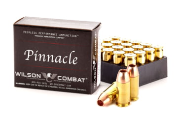 Image of Wilson Combat Barnes TAC-XP .45 ACP +P 185 Grain Brass Cased Pistol Ammo, 20 Rounds, A45-185-TACXP-20RD