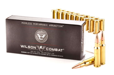 Image of Wilson Combat Barnes TTSX 6.8mm Remington SPC 110 Grain Brass Cased Pistol Ammo, 20 Round, A68-110-TSX-20RD