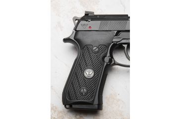 Image of Wilson Combat Beretta 92, 96 G10 Grips, Checkered with WC Logo, Black 724FC-BLK