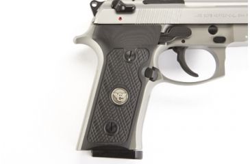 Image of Wilson Combat Beretta Vertec G-10 Grips, Checkered with WC Logo, Black 794-FS-VT-BLK