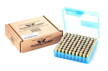 Image of Wilson Combat Berry Mfg HBFN Bill Wilson Signature Jacketed Match/Training Load 9mm Luger 135 Grain Brass Cased Pistol Ammo, 100 Rounds, A9-135-HBFN-100RD
