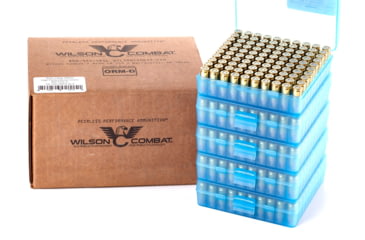 Image of Wilson Combat Berry Mfg HBFN Bill Wilson Signature Jacketed Match/Training Load 9mm Luger 135 Grain Brass Cased Pistol Ammo, 500 Rounds, A9-135-HBFN-BLK-500RD