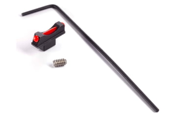 Image of Wilson Combat Colt Python/Anaconda Front Sight, Snag-Free, Black/Red Fiber Optic, 1053FOR180