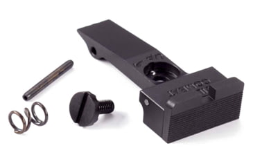 Image of Wilson Combat Colt Python/Anaconda Rear Battlesight, Rear, Square-Notch, Serrated Blade, Oxide, Black, 1034-SQ
