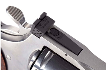 Image of Wilson Combat Colt Python/Anaconda Rear Battlesight, Rear, U-Notch, Serrated Blade, Oxide, Black, 1034