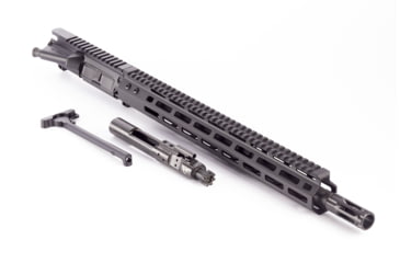 Image of Wilson Combat Complete Upper Receiver, Protector, 300 HAMR, 16 inch Barrel, Mid Length, 1-15 Twist, 5/8x24 Thread, M-LOK Handguard, Q-COMP, Armor-Tuff, Black, TR-UF300HLEM16RQ15B