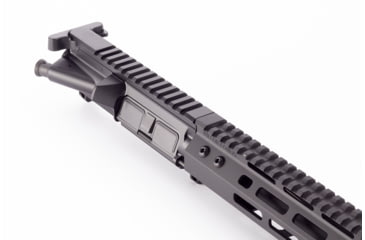Image of Wilson Combat Complete Upper Receiver, Protector, 300 HAMR, 16 inch Barrel, Mid Length, 1-15 Twist, 5/8x24 Thread, M-LOK Handguard, Q-COMP, Armor-Tuff, Black, TR-UF300HLEM16RQ15B