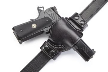 Image of Wilson Combat Covert Carry QD Holster, 1911, Right Hand, Black Leather CC1BLR15