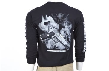 Image of Wilson Combat CQB Pistol Long Sleeve T-Shirt, Black, Small 581S