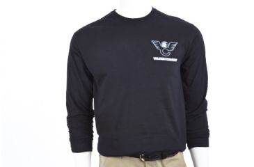 Image of Wilson Combat CQB Pistol Long Sleeve T-Shirt, Black, Small 581S