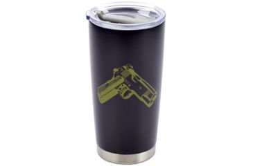 Image of Wilson Combat CQB, Stainless Steel Tumbler, 20 oz, Black 872