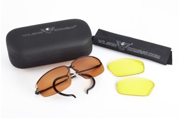 Image of Wilson Combat Decot Revel Shooting Glasses with Case, Brown 820